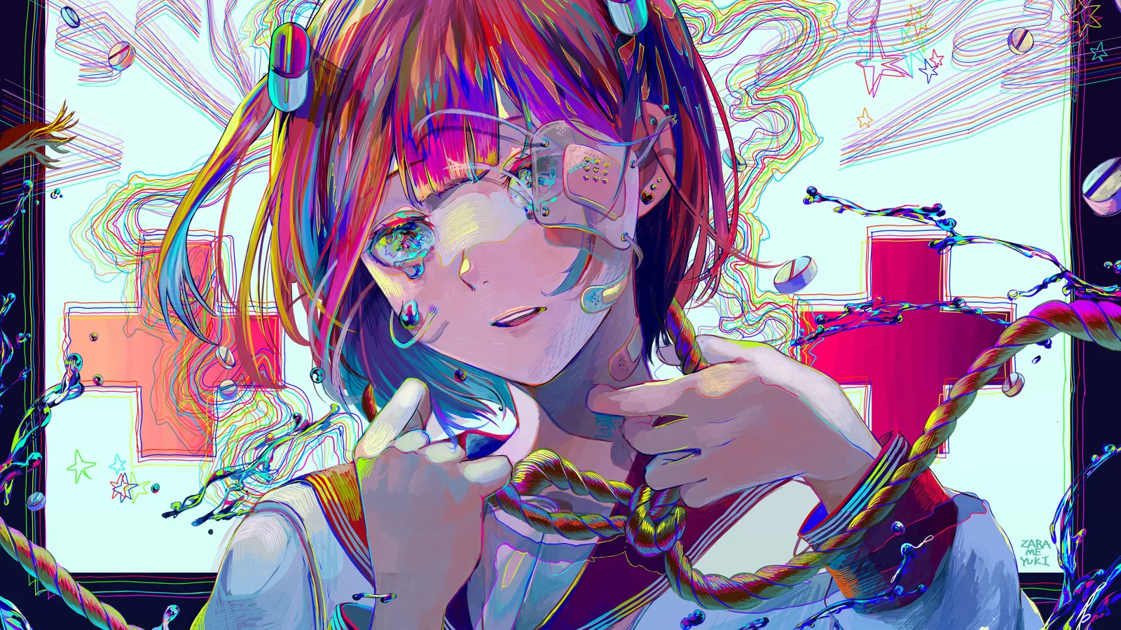 Girl Short Hair 4K Anime Wallpaper