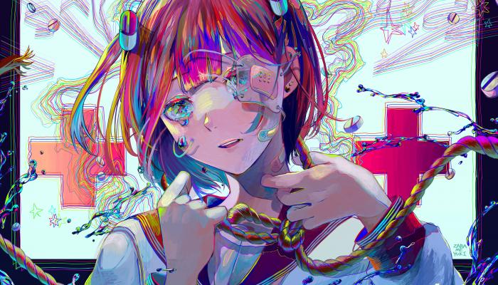 Girl Short Hair 4K Anime Wallpaper