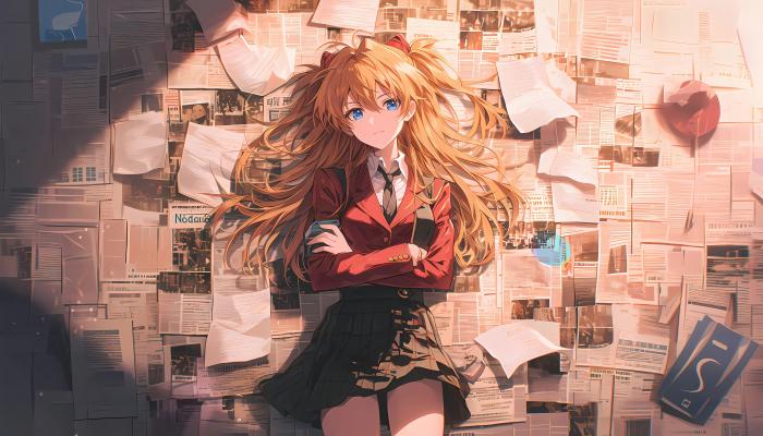 Asuka K 4K Anime Wallpaper