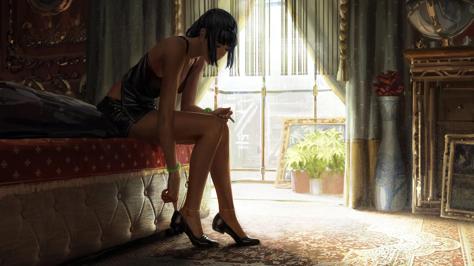 Girl GUWEIZ 4K Anime Wallpaper
