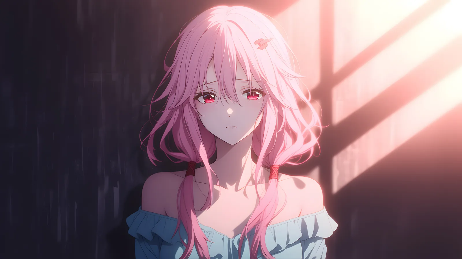 Inori Yuzuriha Girl Long Hair 4K Anime Wallpaper