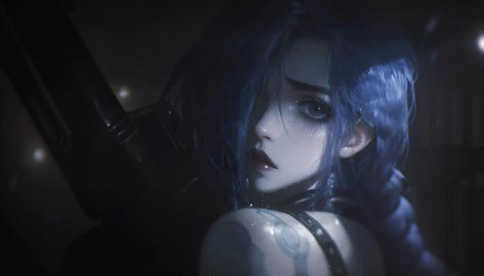 Jinx 4K Anime Wallpaper