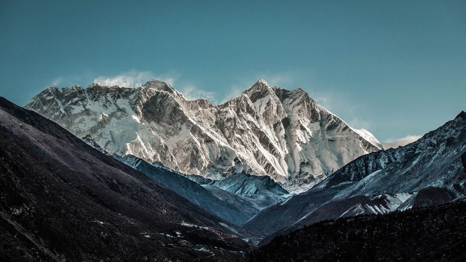 Mountains Snow 4K Nature Wallpaper