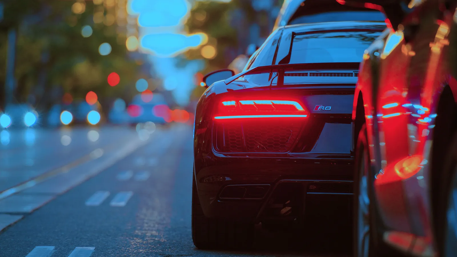 Audi Supercar Sports Car 4K Creative Wallpaper