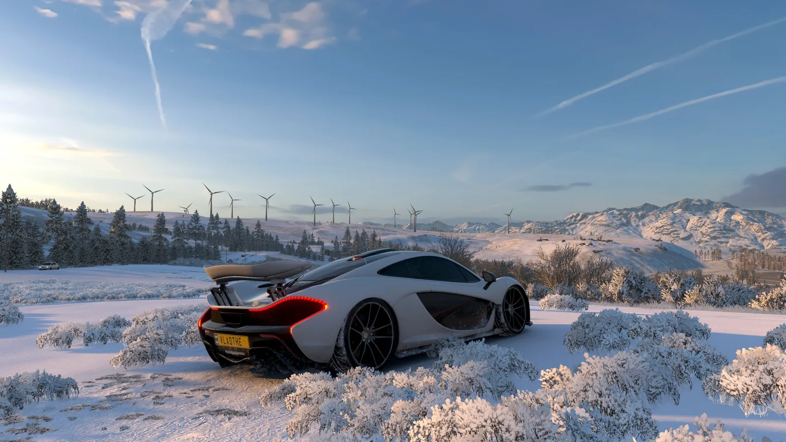 Mclaren Snow Car Sports Car Gaming CG 4K Creative Wallpaper