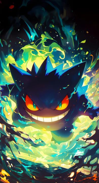 Gastly Anime Vertical HD Phone Wallpaper