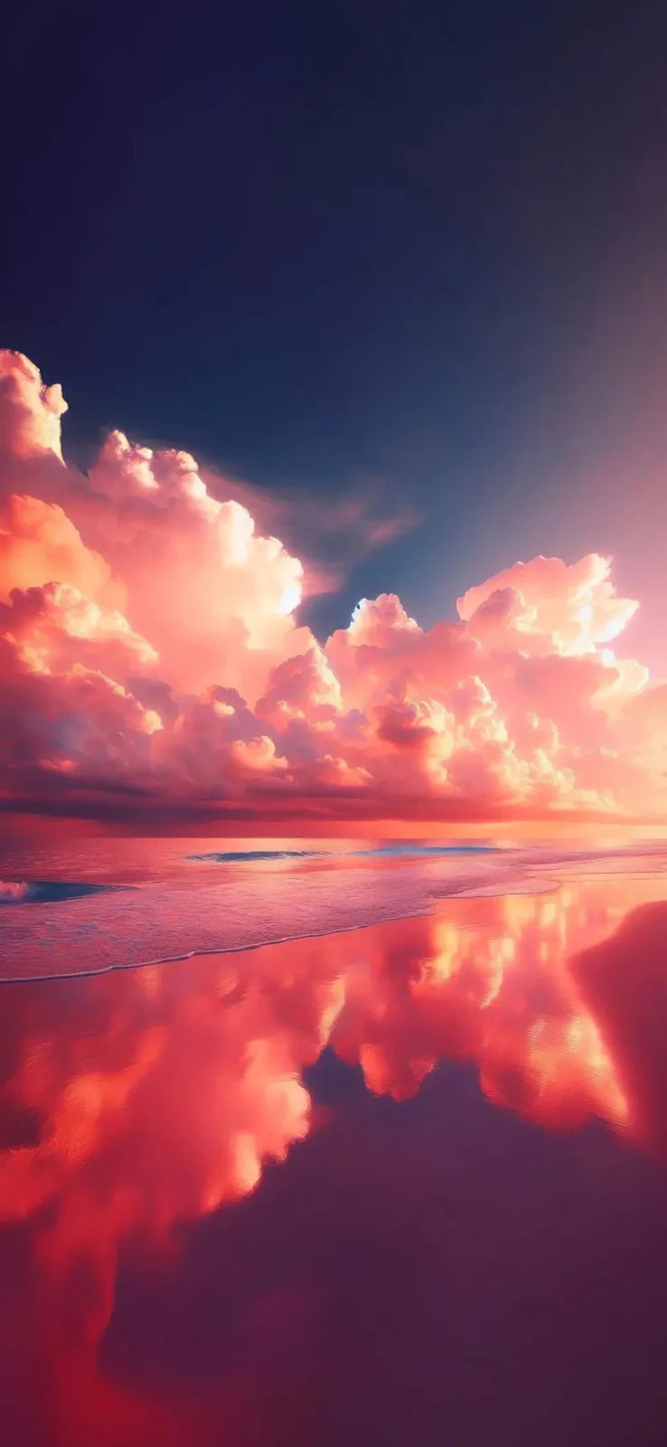 Ocean Sunset Vertical HD Phone Wallpaper