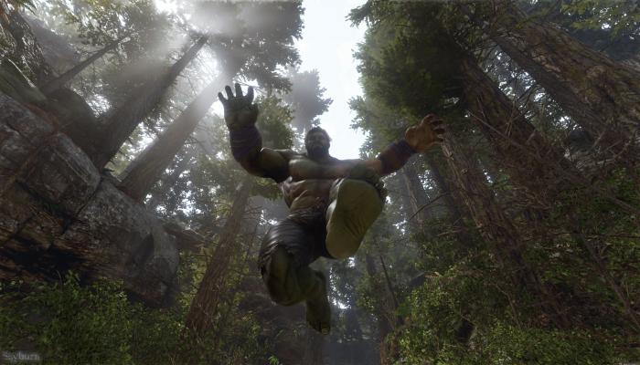 Hulk Forest Superhero Marvel 4K Movie Wallpaper