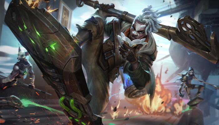 Arcane League Of Legends Art AI Art AI 4K Gaming Wallpaper