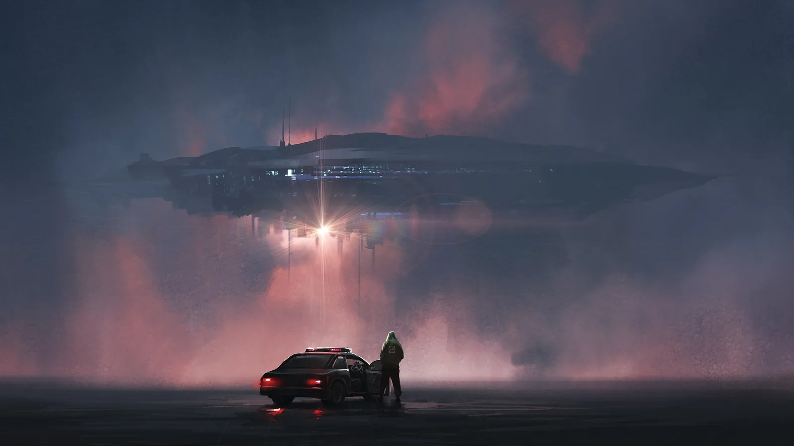 Car Futuristic Sci Fi Space AI 4K Gaming Wallpaper