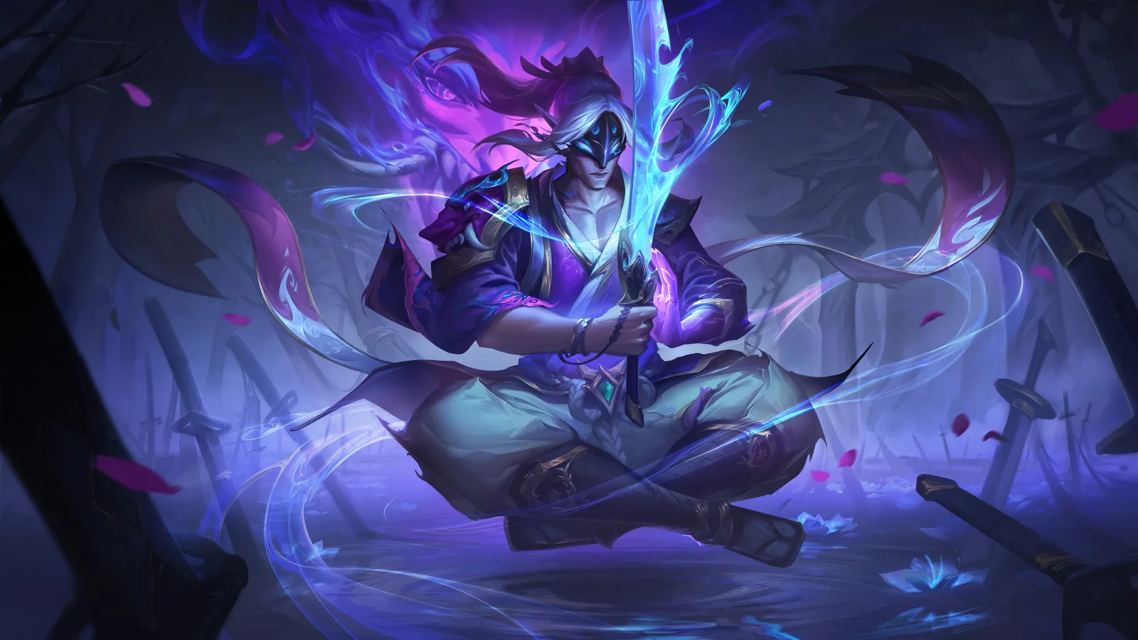 League Of Legends Syndra Aphelios Video Game AI 4K Gaming Wallpaper
